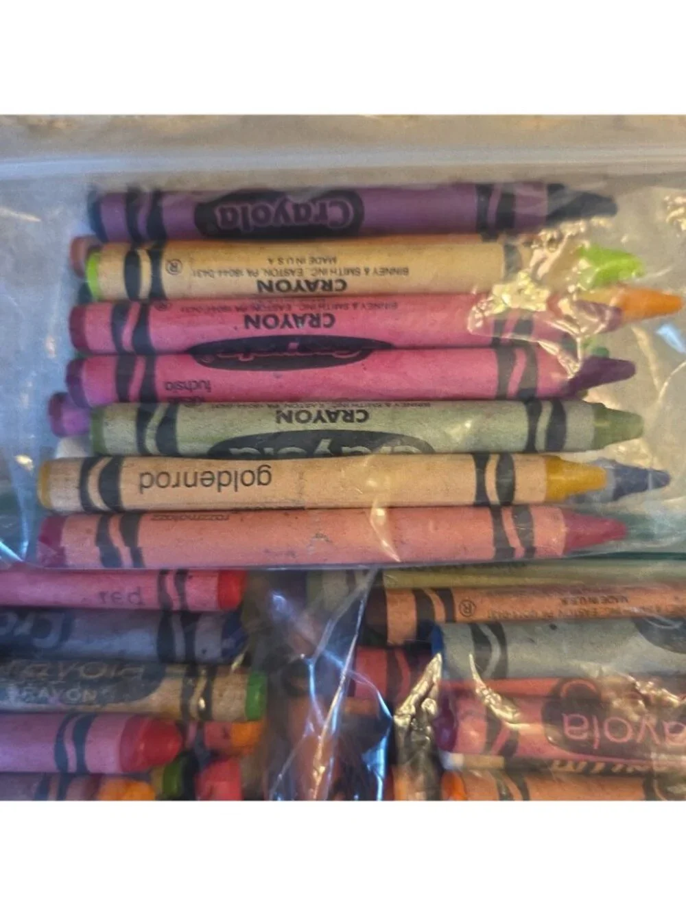 Vtg Crayola Crayons Loose Mixed Lot 80s 90s Melting Crafts Coloring 1.5#